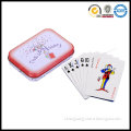 high quality printing poker playing cards set packed in custom print tin box